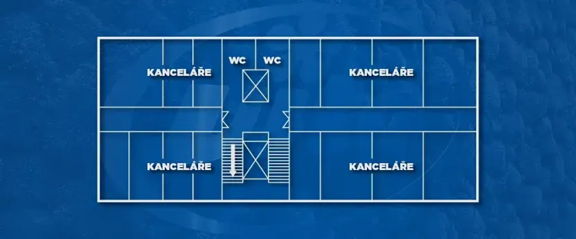 Pronájem kanceláře, Zlín, třída Tomáše Bati, 40 m2