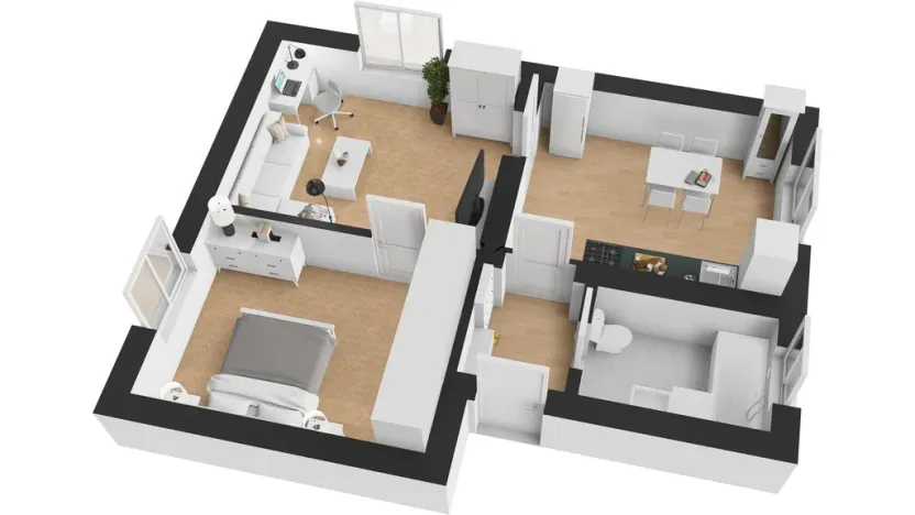 Prodej bytu 2+1, Praha - Krč, Bystřická, 50 m2