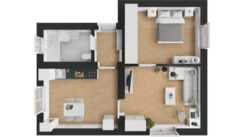 Prodej bytu 2+1, Praha - Krč, Bystřická, 50 m2
