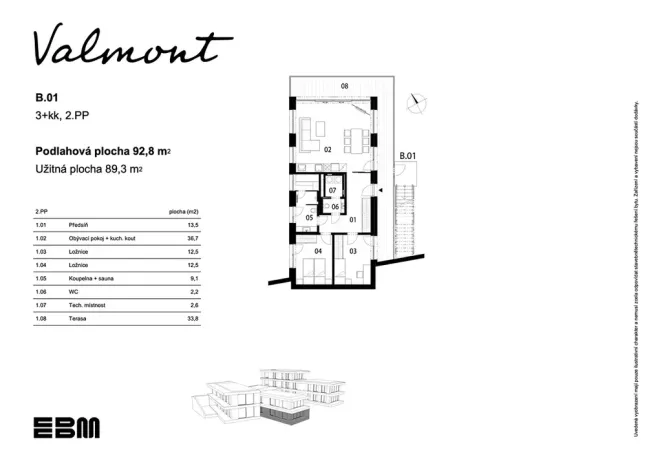 Prodej bytu 3+kk, Doksy, Lázeňský vrch, 93 m2