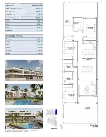 Prodej bytu 4+kk, Pilar de La Horadada, Alicante, Španělsko, 117 m2