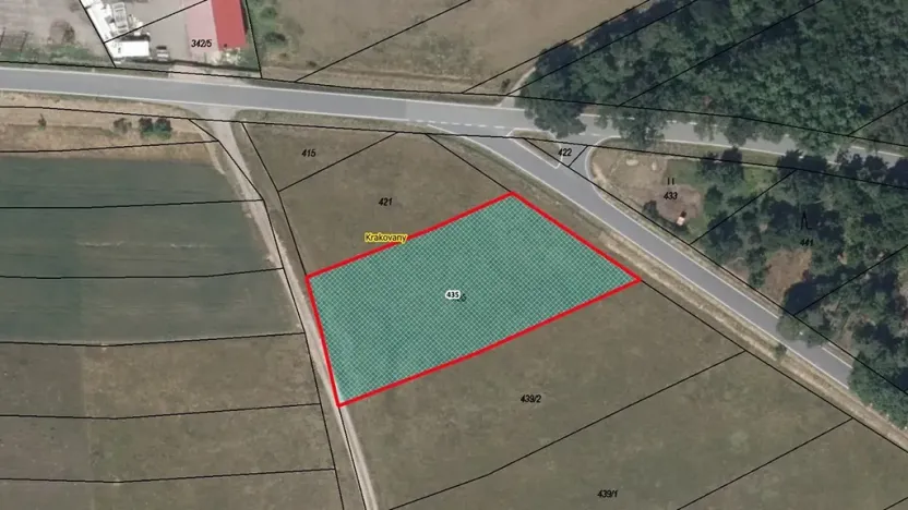 Prodej pozemku, Krakovany, 1997 m2