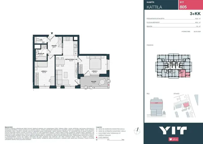 Prodej bytu 3+kk, Praha - Kamýk, Imrychova, 60 m2