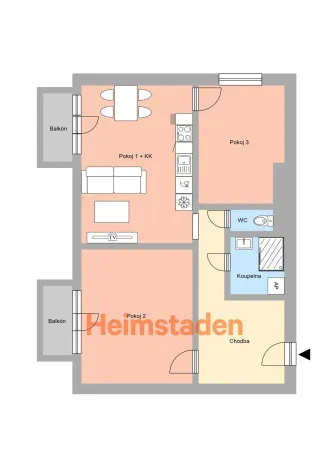 Pronájem bytu 3+kk, Ostrava - Moravská Ostrava, Sokolská třída, 74 m2