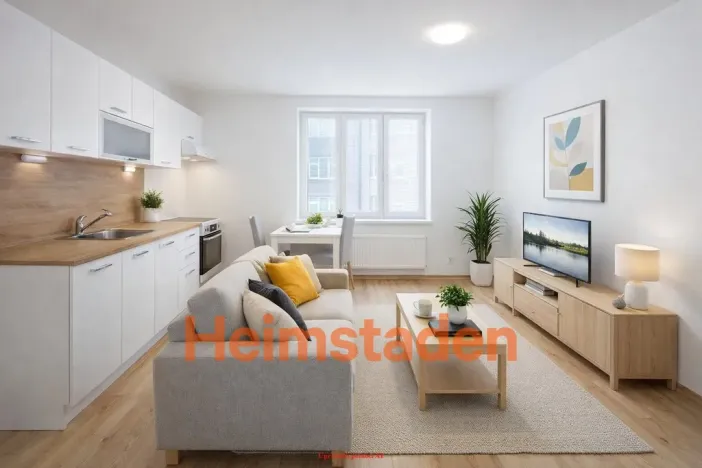 Pronájem bytu 2+kk, Ostrava - Kunčičky, Nadační, 48 m2