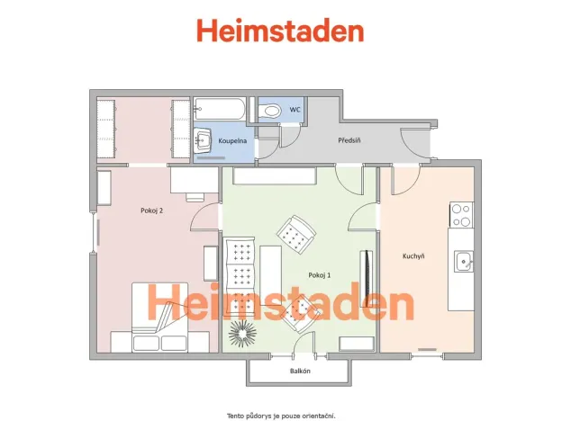 Pronájem bytu 2+1, Ostrava - Poruba, Opletalova, 61 m2