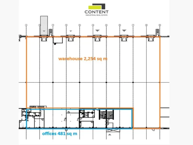 Pronájem skladu, Chrášťany, Za Tratí, 2255 m2