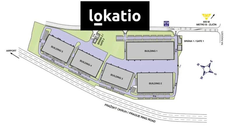 Pronájem skladu, Praha - Zličín, Na Radosti, 223 m2