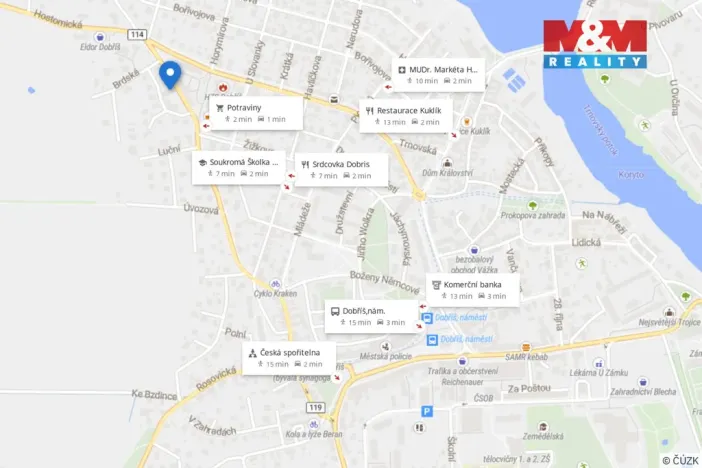 Prodej bytu 1+kk, Dobříš, Čs. armády, 25 m2