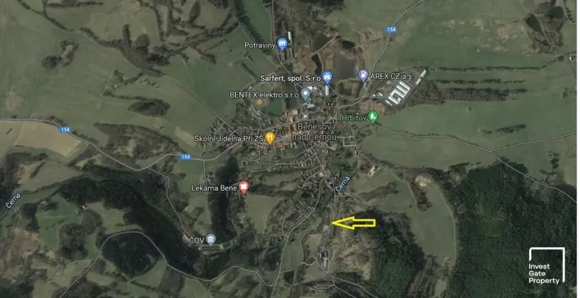 Prodej pozemku pro bydlení, Benešov nad Černou, 824 m2