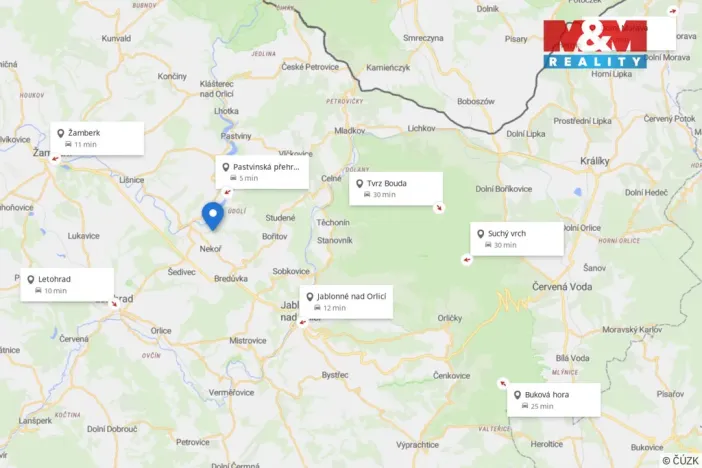 Prodej pozemku pro bydlení, Nekoř, 5064 m2