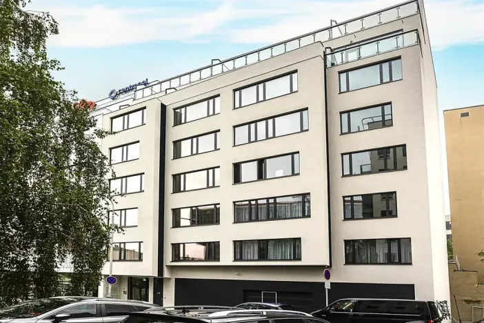 Pronájem bytu 1+kk, Praha - Karlín, Pobřežní, 28 m2