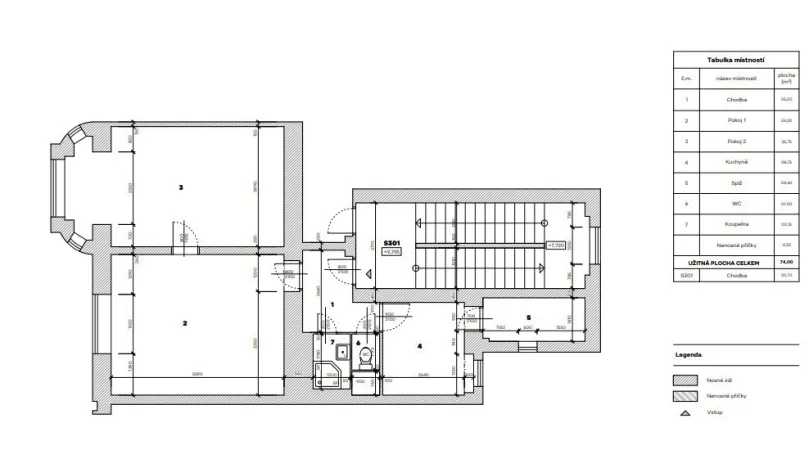 Pronájem bytu 2+1, Karlovy Vary, Koptova, 76 m2