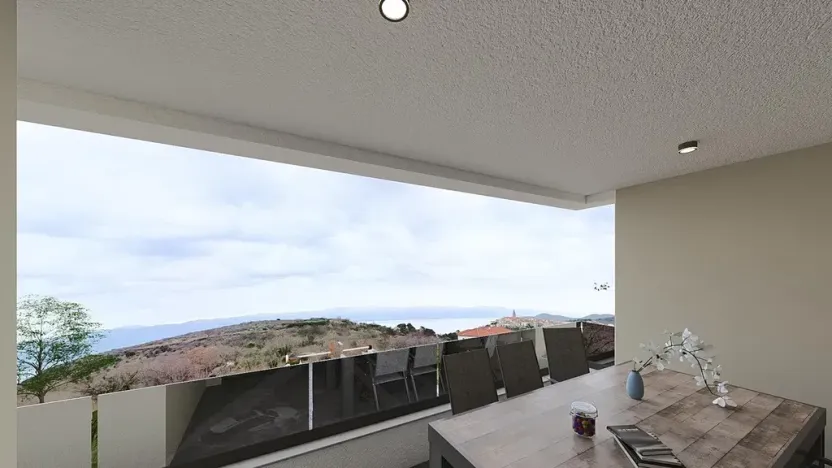 Prodej bytu 4+kk, Vrbnik, Chorvatsko, 100 m2
