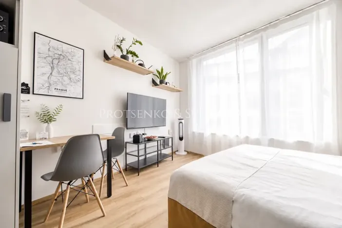 Prodej bytu 1+kk, Praha - Smíchov, Mozartova, 22 m2