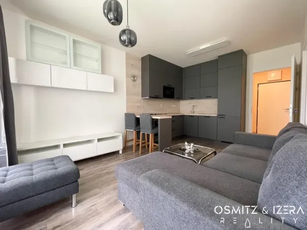 Pronájem bytu 1+kk, Praha - Hlubočepy, náměstí Olgy Scheinpflugové, 49 m2