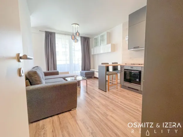 Pronájem bytu 1+kk, Praha - Hlubočepy, náměstí Olgy Scheinpflugové, 49 m2