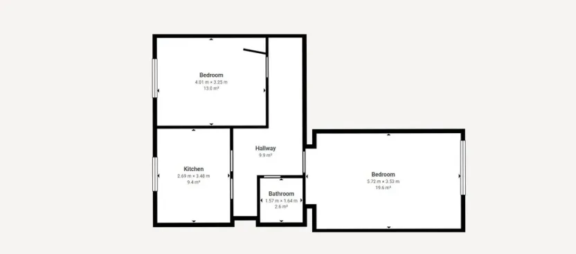 Pronájem bytu 2+1, Příbram - Příbram VII, třída Osvobození, 60 m2