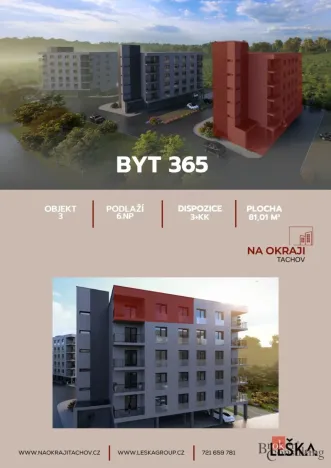 Prodej bytu 3+kk, Tachov, Sokolovská, 81 m2