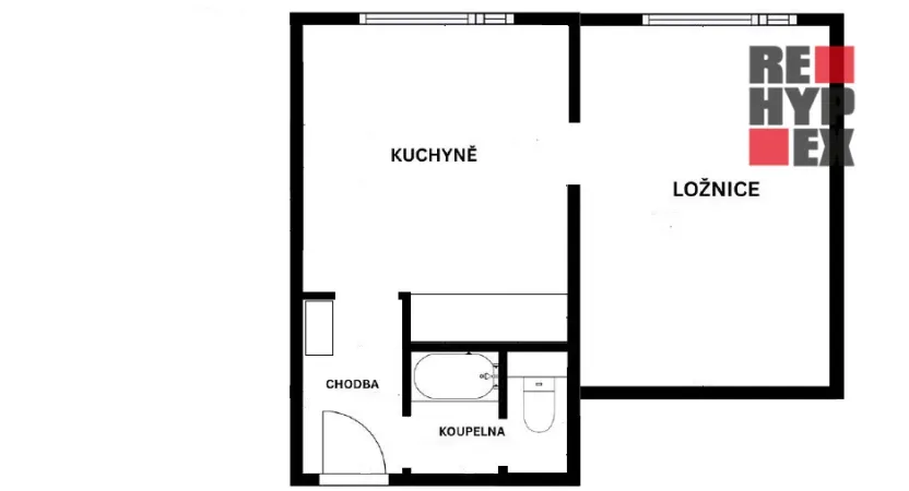 Prodej bytu 1+1, Nový Bor, Boženy Němcové, 36 m2