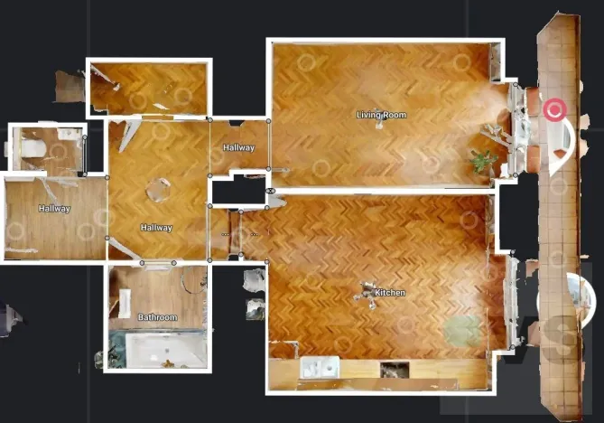Pronájem bytu 2+kk, Praha, Evropská, 59 m2