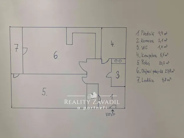 Pronájem bytu 2+kk, Praha - Stodůlky, Raichlova, 63 m2