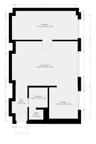 Pronájem bytu 2+kk, Praha, Argentinská, 44 m2