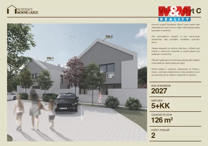 Prodej atypického bytu, Mokré Lazce, Generála Vlachého, 126 m2