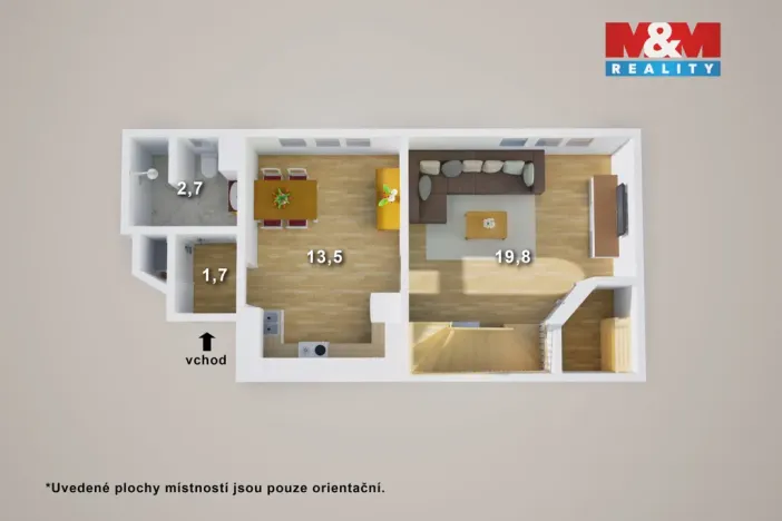 Prodej bytu 3+1, Teplice - Trnovany, Fügnerova, 76 m2