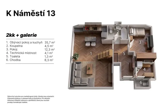 Prodej bytu 3+kk, Praha - Ďáblice, K náměstí, 102 m2