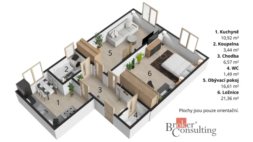 Prodej bytu 2+1, Svitavy - Město, náměstí Míru, 62 m2