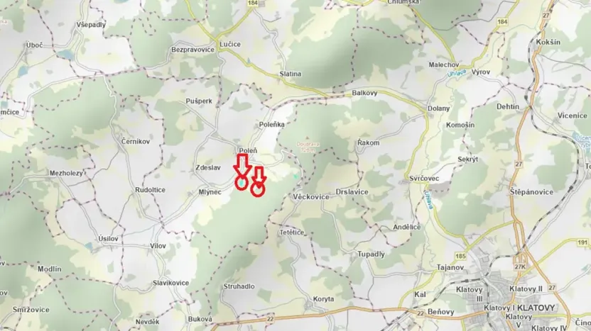 Prodej lesa, Poleň, 7982 m2