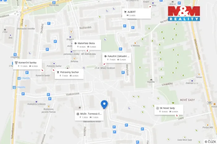 Pronájem bytu 2+1, Olomouc - Nové Sady, Fischerova, 44 m2