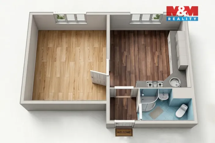 Prodej bytu 1+1, Nebanice, 35 m2