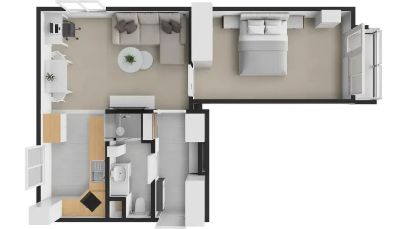 Prodej bytu 2+1, Mělník, Studentská, 54 m2
