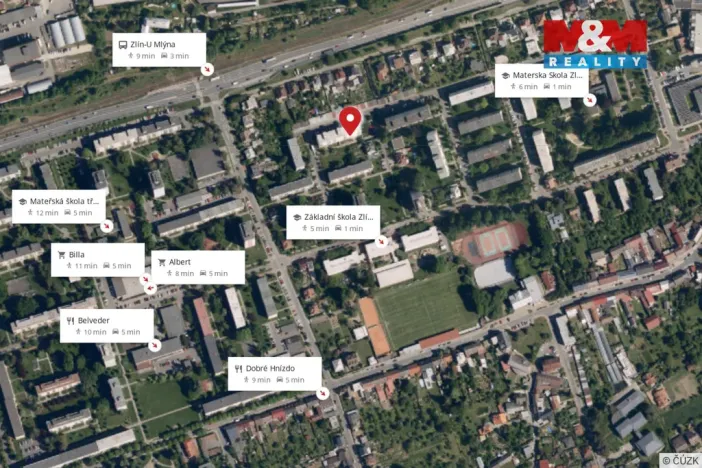 Pronájem bytu 3+1, Zlín - Malenovice, Chelčického, 67 m2