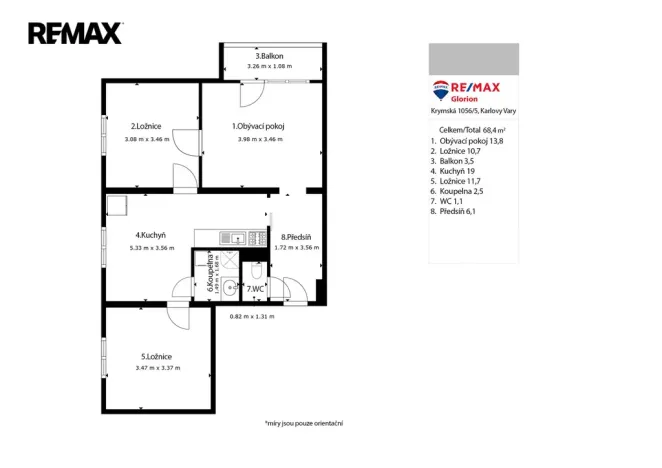 Prodej bytu 3+1, Sokolov, Rokycanova, 62 m2