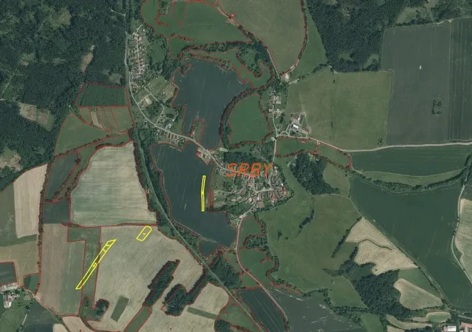 Prodej pole, Srby, 12056 m2
