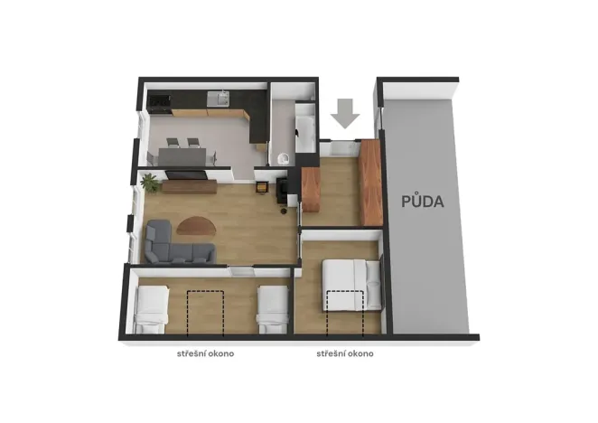 Prodej bytu 3+1, Harrachov, 65 m2