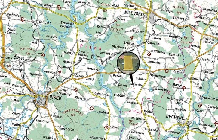 Prodej pole, Bernartice, 476 m2
