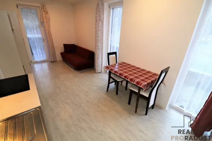 Pronájem bytu 1+kk, Brno - Obřany, Hradiska, 25 m2
