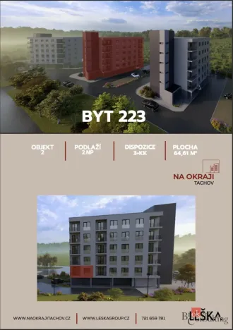 Prodej bytu 3+kk, Tachov, Sokolovská, 64 m2