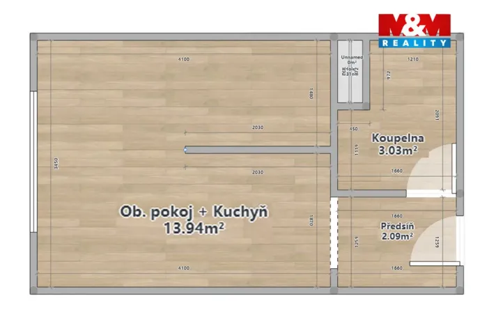 Pronájem bytu 1+kk, Kdyně, Markova, 20 m2