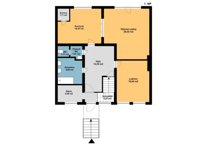Prodej rodinného domu, Dolní Dunajovice, Hlavní, 187 m2