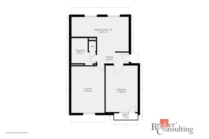 Pronájem bytu 3+kk, Plzeň - Jižní Předměstí, Čermákova, 63 m2