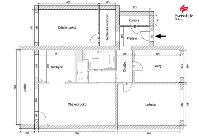 Prodej bytu 4+1, Most, Česká, 83 m2