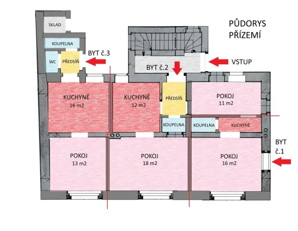 Prodej činžovního domu, Kladno, Josefa Drmly, 250 m2
