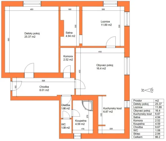 Pronájem bytu 3+kk, Holice, Pardubická, 86 m2