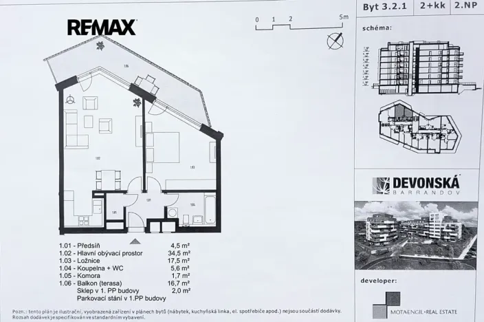 Prodej bytu 2+kk, Praha - Hlubočepy, Devonská, 64 m2