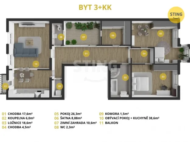 Prodej bytu 3+kk, Opava - Město, U Jaktařské brány, 134 m2